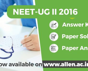 NEET UG 2016 Answer Key