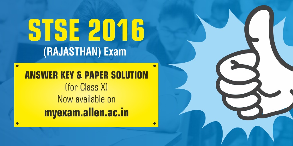 STSE 2016 Answer Key