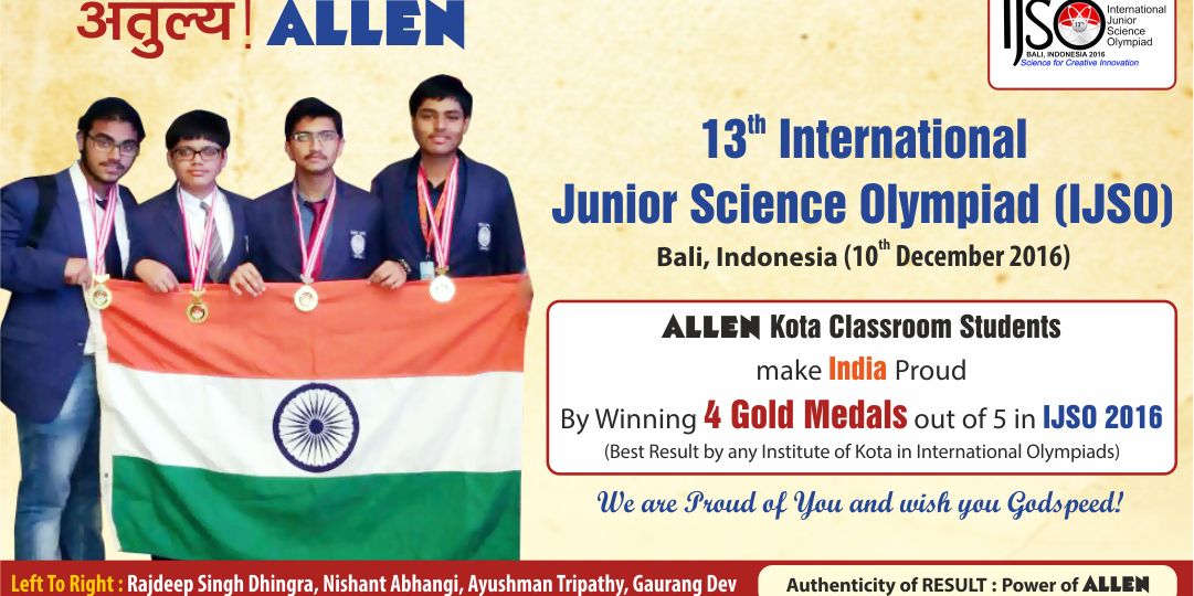 ALLEN IJSO Result 2016