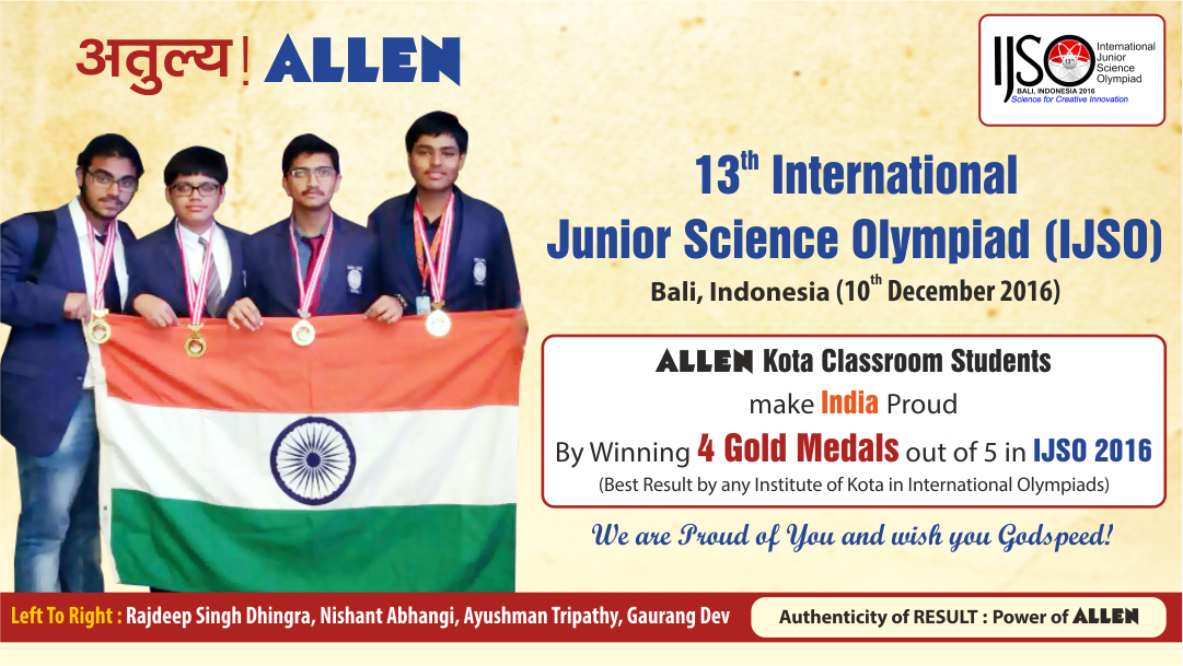 ALLEN IJSO Result 2016