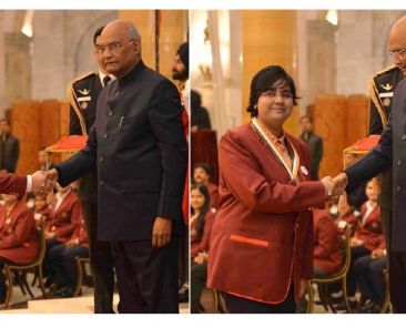 National Child Award presented to ALLEN Students by Hon President Ramnath Kovind