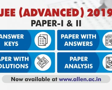 JEE Adanced 2019 Answer Key by ALLEN