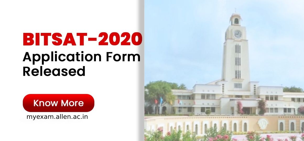 bitsat 2020 application form