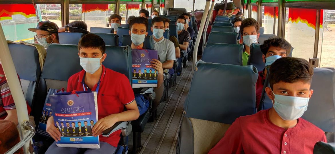 kota coaching allen sending students their home during lockdown