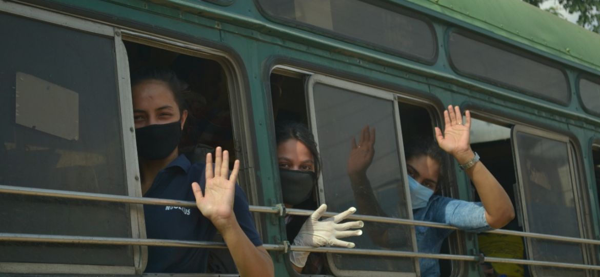 students reaction while going back home from kota