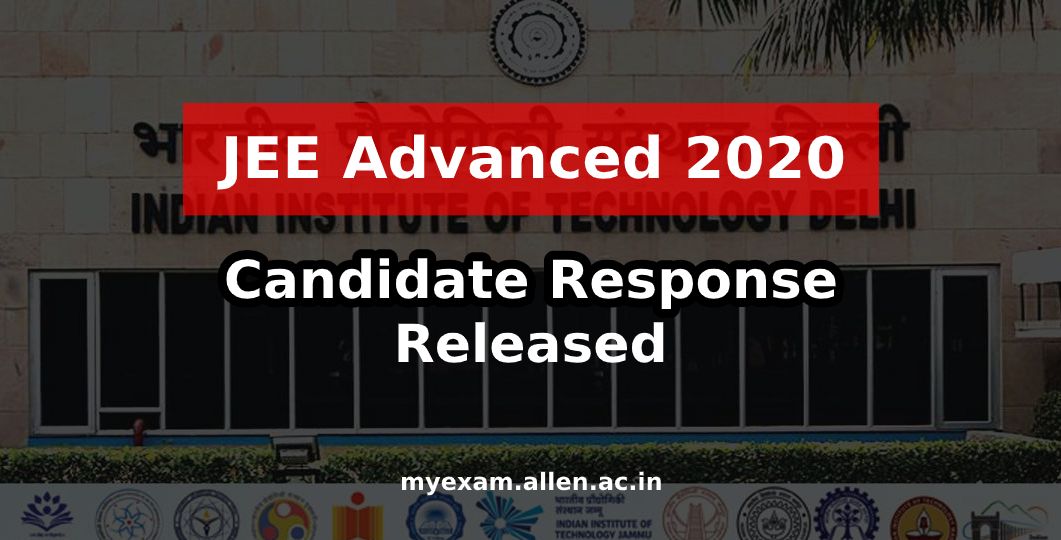 jee adv 2020 candidate response