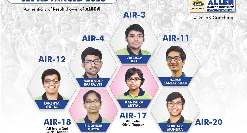 IIT JEE Top AIR 20