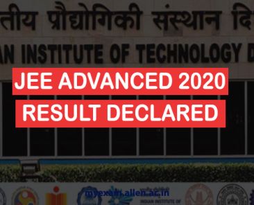 JEE Advanced 2020 Result Declared