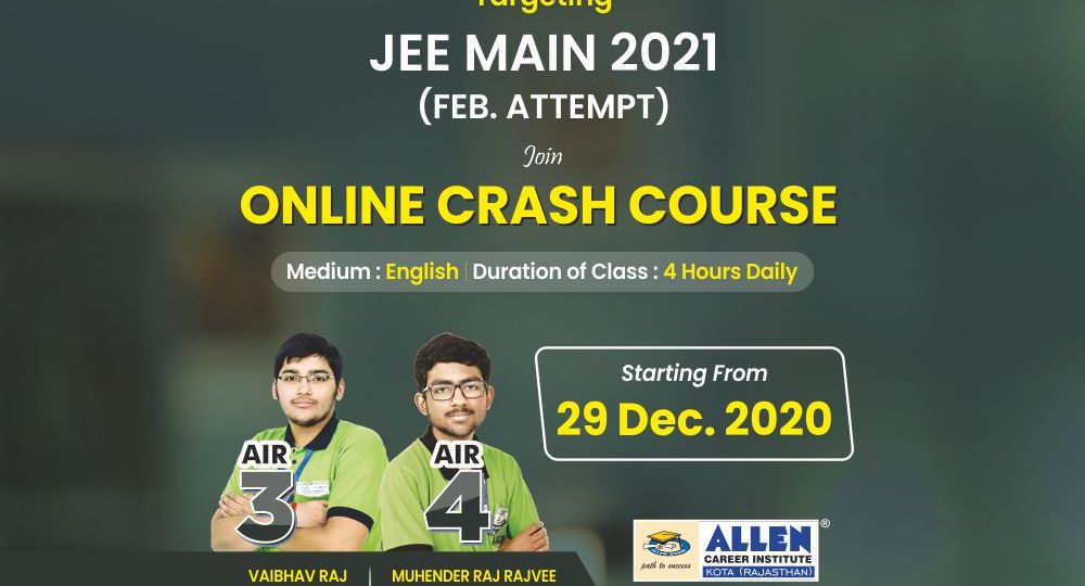 JEE Main Crash Course