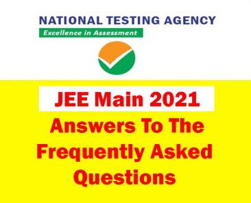 jee main 2021 faqs