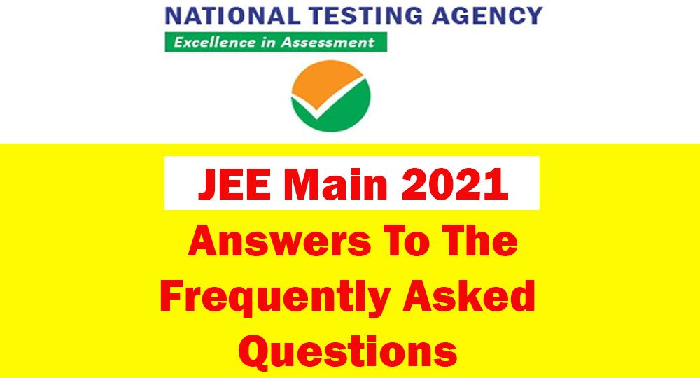 jee main 2021 faqs