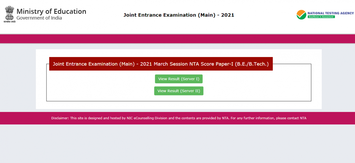 jee main result