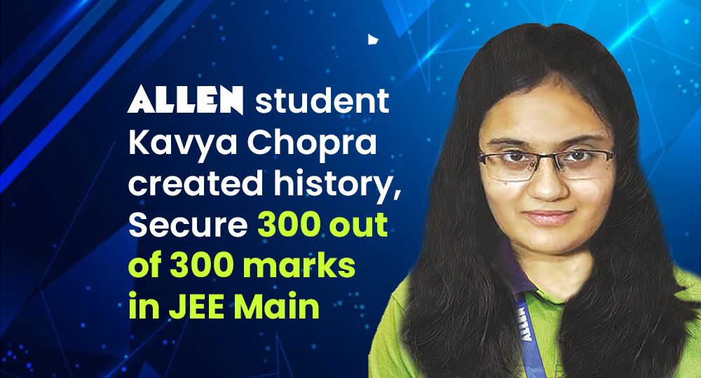 jee main topper kavya chopra