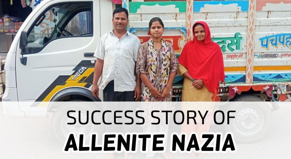 ALLEN NEET 2021 student Nazia with her Parents