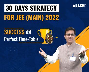KNOW 30-DAY STRATEGY FOR JEE MAIN 2022