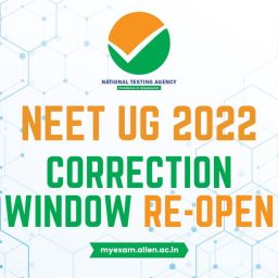 NEET UG 2022 Correction Window Re-Open