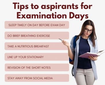 ALLEN - Tips to aspirants for Examination Days
