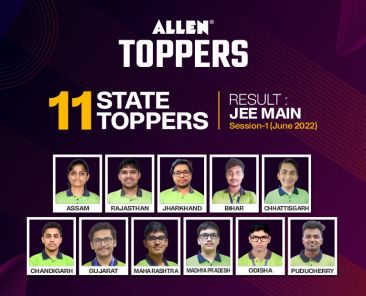 ALLEN - JEE Main 2022 Classroom Toppers