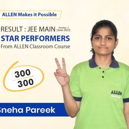 ALLEN JEE Main 2022 Topper Sneha Pareek