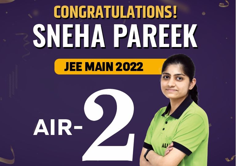 ALLEN JEE Main 2022 Senha Pareek AIR 2