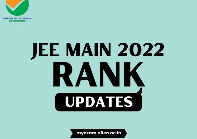 ALLEN JEE Main Rank Updates
