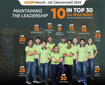 ALLEN - 10 in Top 30 ALL India Rank