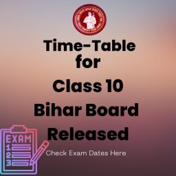Time Table for Class 10 Bihar Board 2023 released
