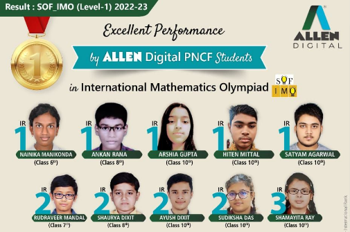 ALLEN Digital PNCF Students Shine in IMO level-1