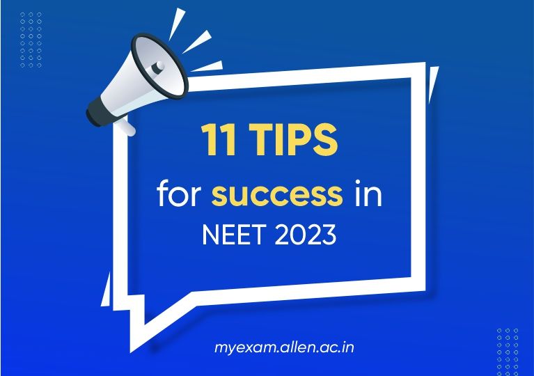 11 Tips for Success in NEET 2023