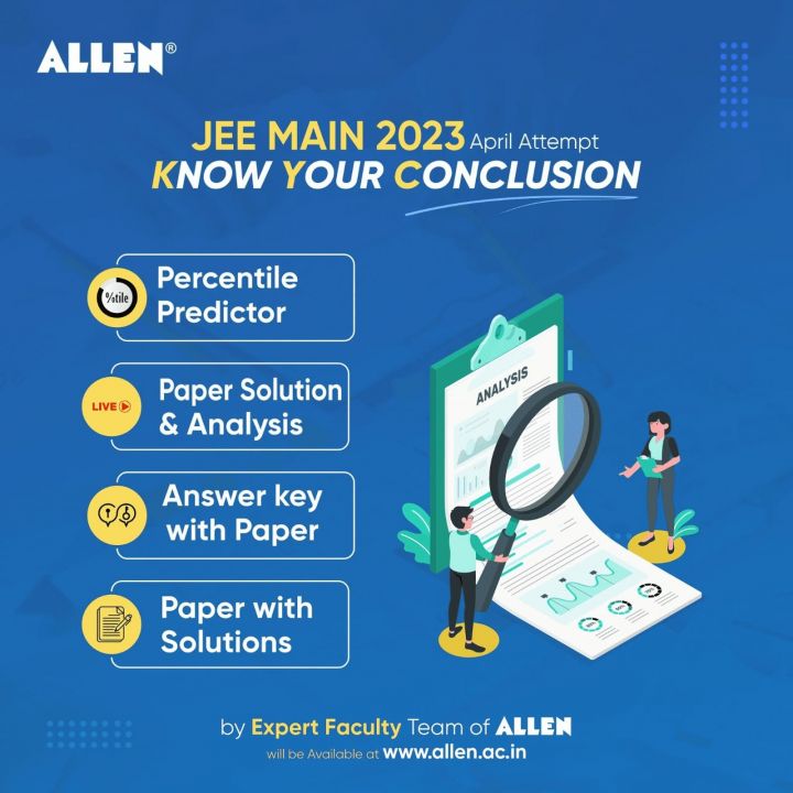 ALLEN's Answer Key, Paper Solutions, Paper Analysis & Percentile ...