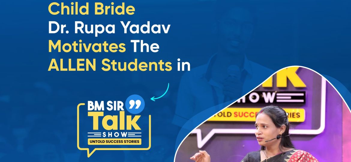 Child Bride Dr. Rupa Yadav Motivated Students at Live Talk Show of BM Sir