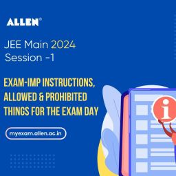 JEE Main '24 Session 1 Exam-Imp instructions, allowed & prohibited things