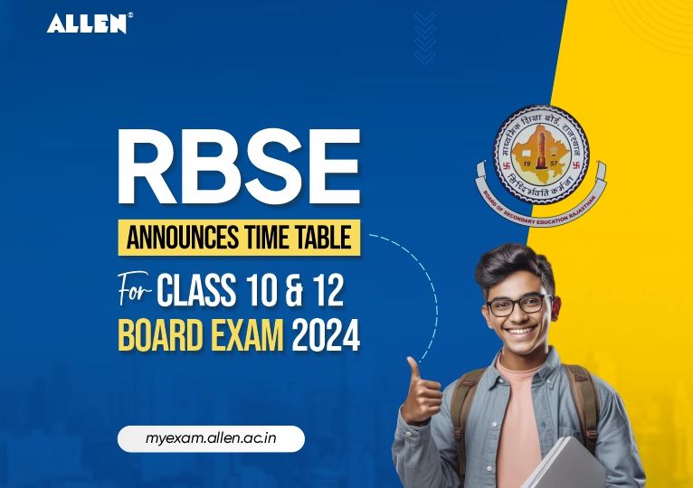 RBSE time table 10, 12 2024