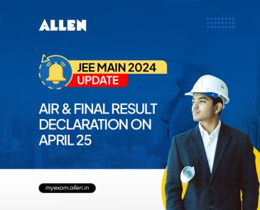 JEE Main 2024 Update-AIR and final result declaration on April 25