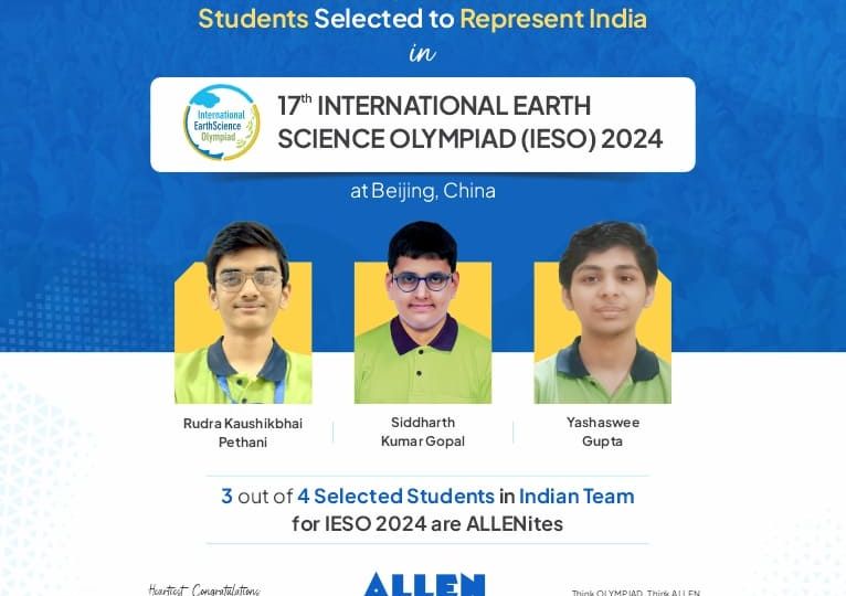 ALLEN Students to Represent India at (IESO) Finals