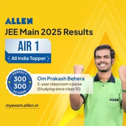 JEE Main 2025 ALLEN's Om Prakash Behera is AIR-1