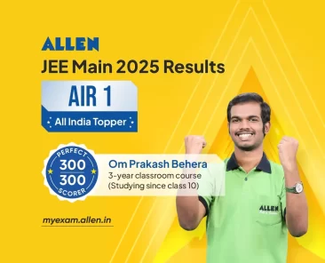 JEE Main 2025 ALLEN's Om Prakash Behera is AIR-1