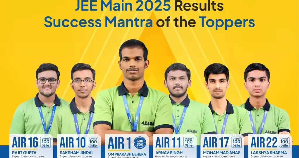 JEE Main 2025 Results Success Mantra of Toppers