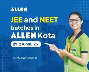 JEE and NEET batches in Allen Kota from 2 April