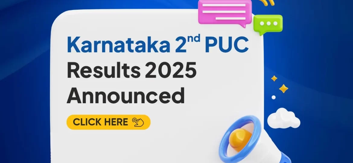 Karnataka 2nd PUC Result 2025 Announced
