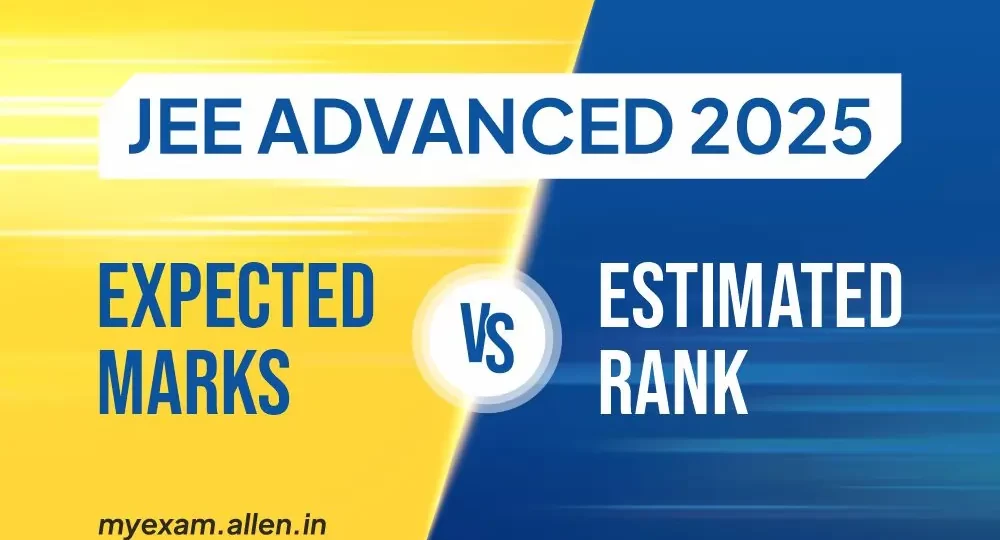 JEE Advanced 2025 Expected Marks Vs Estimated Rank
