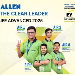 JEE Advanced 2025 Result-Along with AIR-1 Rajit, 4 students of Allen Kota in top 10