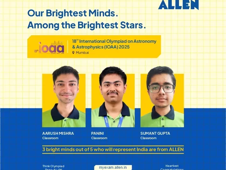 Three ALLEN Students Selected in Indian Team of IOAA