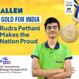 ALLEN's Rudra Pethani won gold medal in IBO