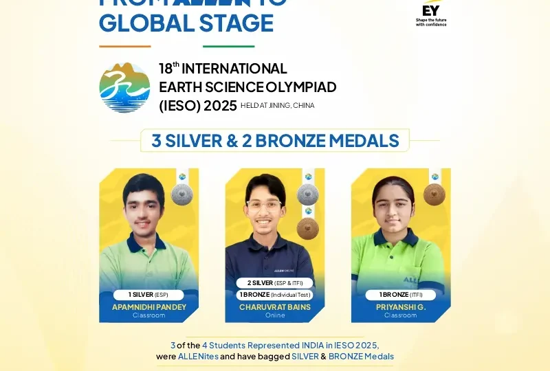 ALLEN Students bags 3 Silver medals in IESO