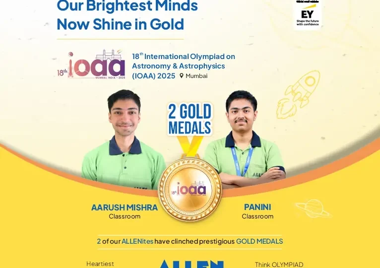 ALLEN's Aarush and Panini Win Gold Medals at IOAA 2025