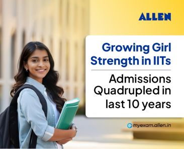 Growing Girl Strength in IITs - Admissions Quadrupled in Last 10 Years