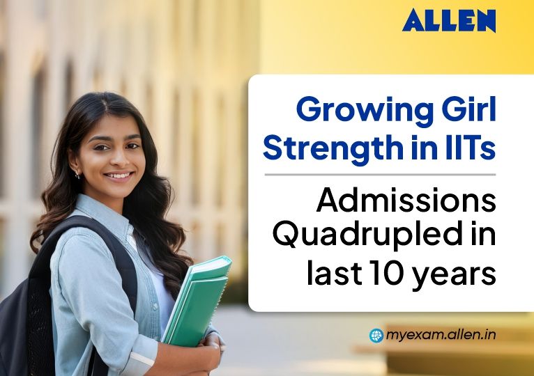 Growing Girl Strength in IITs - Admissions Quadrupled in Last 10 Years