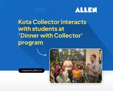 Kota Collector interacts with students at 'Dinner with Collector' program