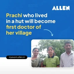 Prachi who lived in a hut will become first doctor of her village